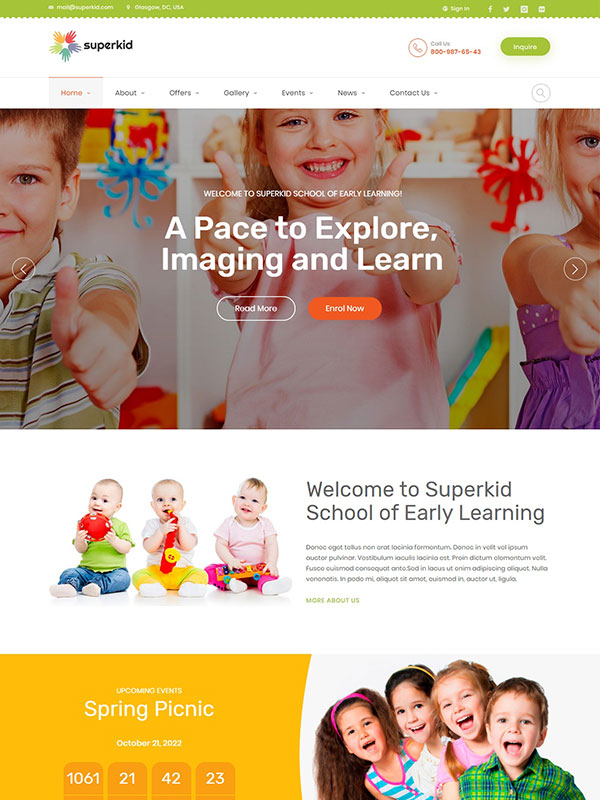 Ardorsys School Website Development